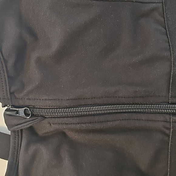 LuLaRoe Black Sports Bra with Front Zip - Picture 3 of 4